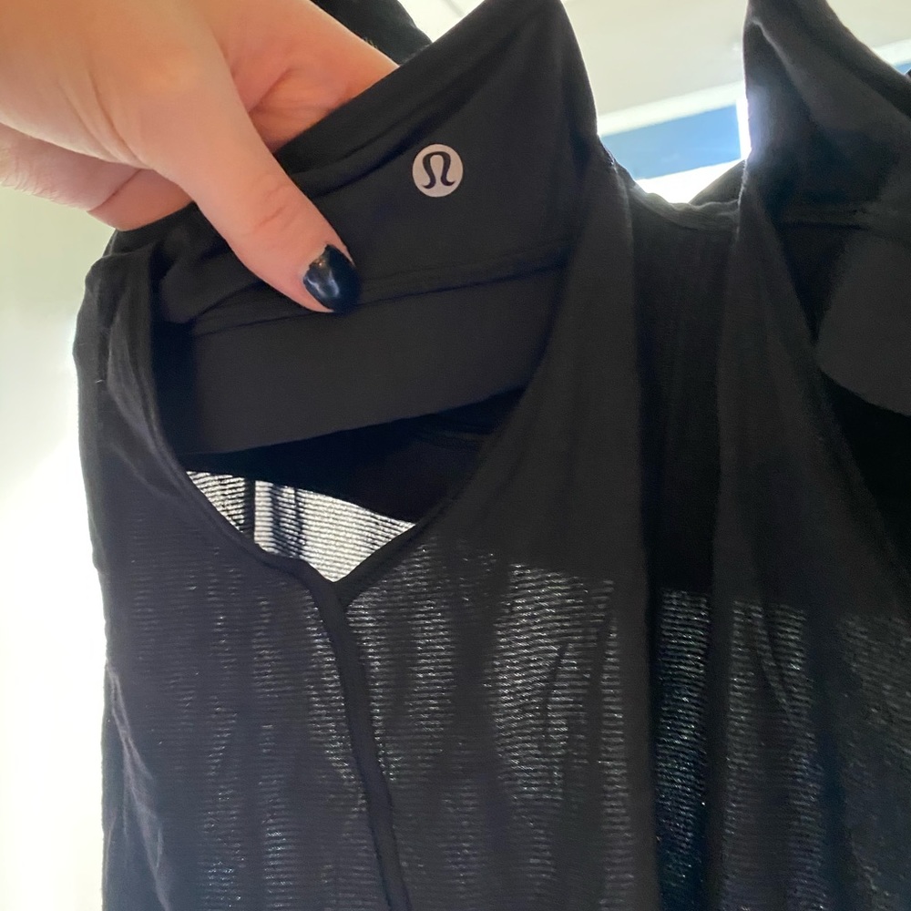 Lululemon spaghetti racer back tank w sports bra